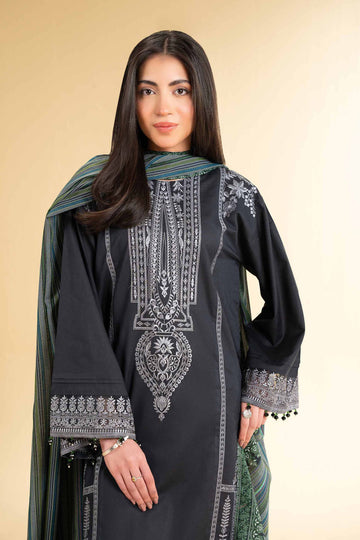 Nishat Linen 3 Piece - Printed Embroidered Suit - 42501652 Online Shopping